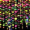 110feet UV Round Dot Paper Neon Garland Neon Streamers Black Light Neon Decorations for Dark Glow Party UV Reactive Neon Party Favors Glow in The Dark Party Supplies Wedding Birthday Banner Decoration